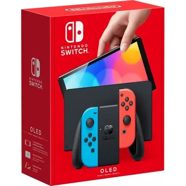 کنسول بازی هیبریدی نینتندو مدل Switch - OLED Neon Blue and Neon Red ظرفیت 64 گیگابایت - Image 6